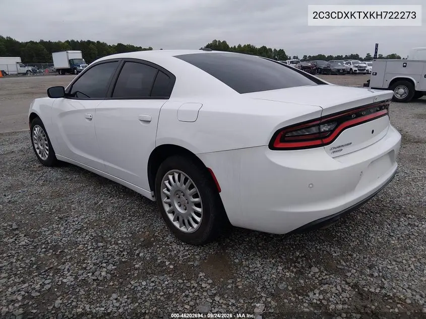 2019 DODGE CHARGER VIN 2C3CDXKTXKH722273 — фото 3