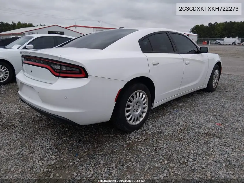 2019 DODGE CHARGER VIN 2C3CDXKTXKH722273 — фото 4