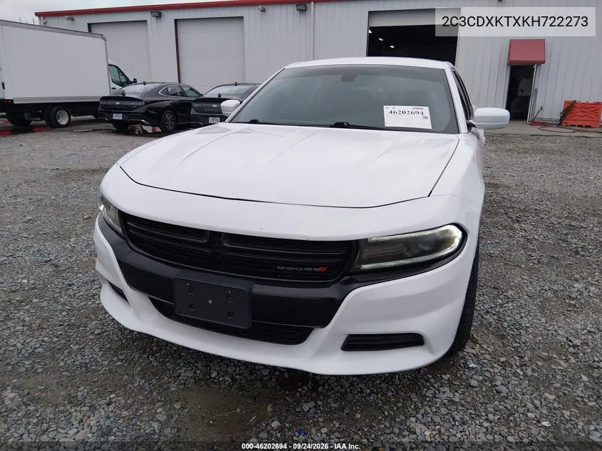 2019 DODGE CHARGER VIN 2C3CDXKTXKH722273 — фото 6