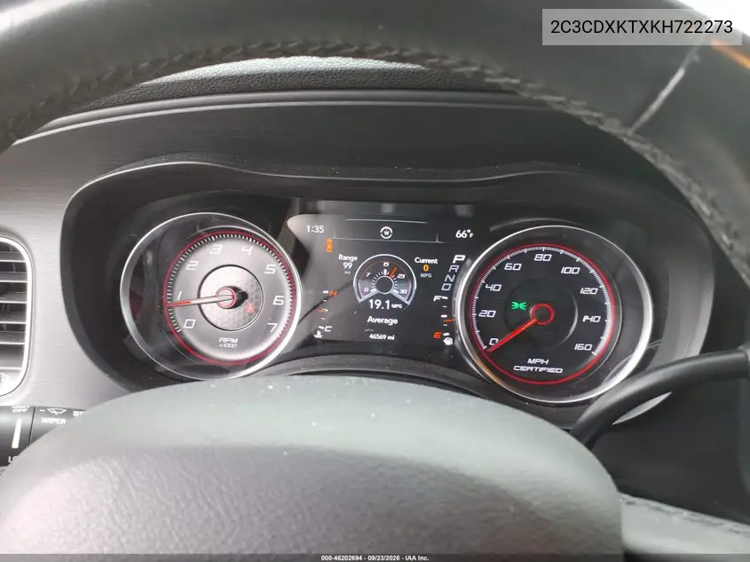 2019 DODGE CHARGER VIN 2C3CDXKTXKH722273 — фото 7