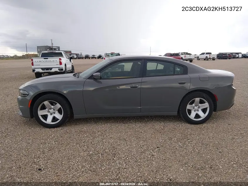 2019 DODGE CHARGER VIN 2C3CDXAG2KH513727 — фото 14