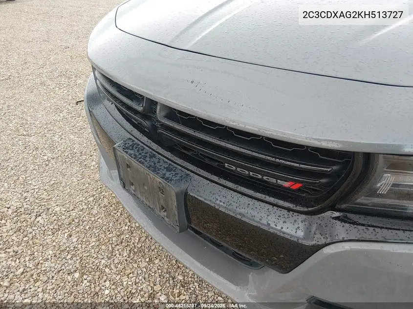 2019 DODGE CHARGER VIN 2C3CDXAG2KH513727 — фото 6