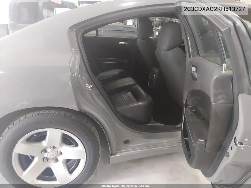 2019 DODGE CHARGER VIN 2C3CDXAG2KH513727 — фото 8