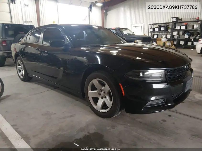 DODGE CHARGER 2019, VIN 2C3CDXAG9KH737786