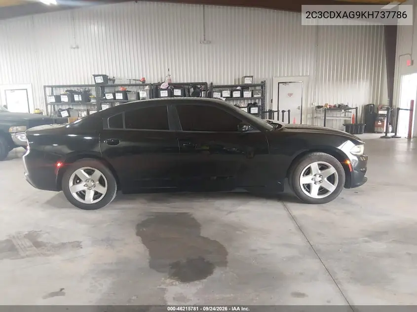 2019 DODGE CHARGER VIN 2C3CDXAG9KH737786 — фото 12