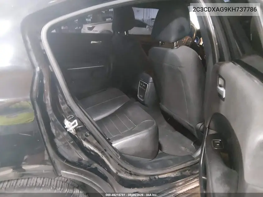 2019 DODGE CHARGER VIN 2C3CDXAG9KH737786 — фото 8