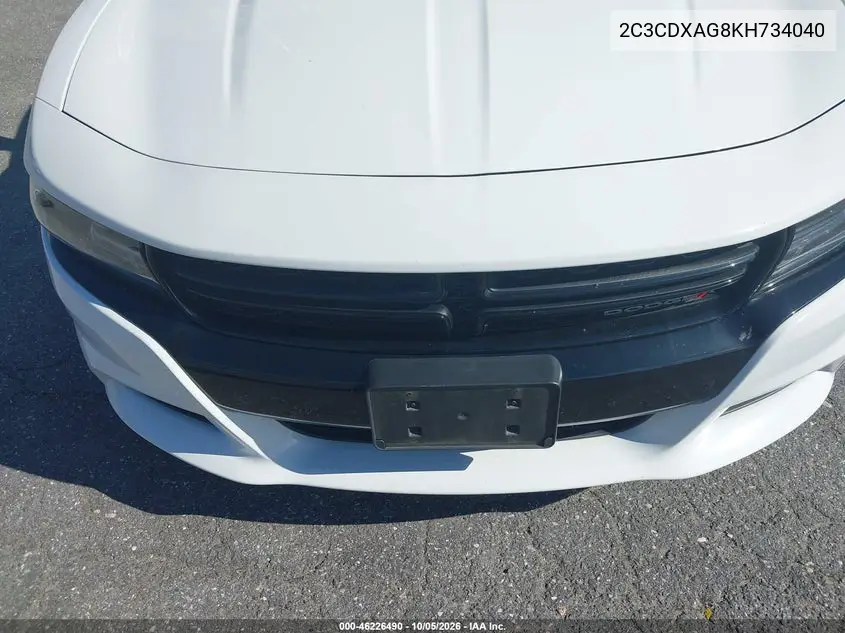 2019 DODGE CHARGER VIN 2C3CDXAG8KH734040 — фото 14