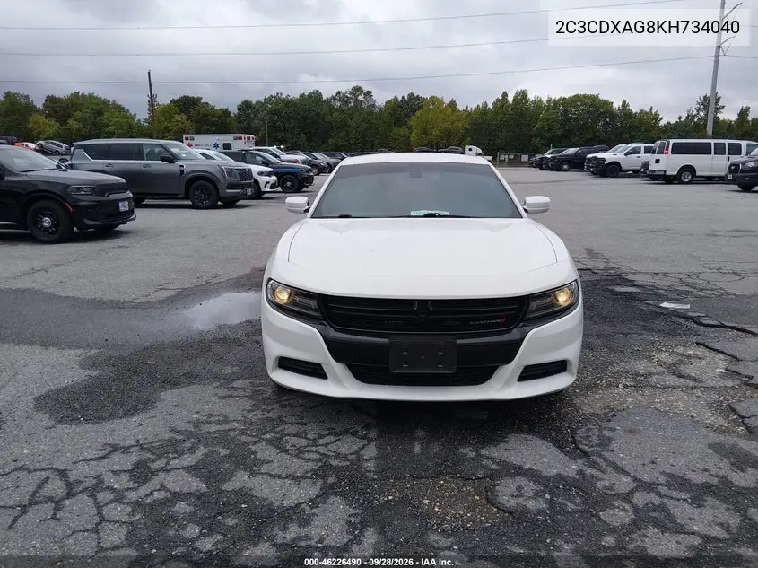 2019 DODGE CHARGER VIN 2C3CDXAG8KH734040 — фото 18