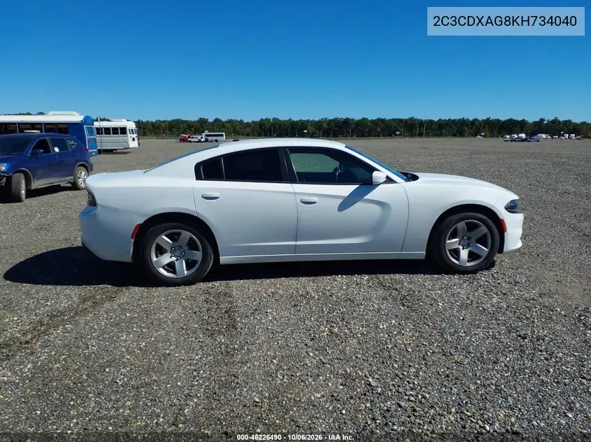 2019 DODGE CHARGER VIN 2C3CDXAG8KH734040 — фото 19