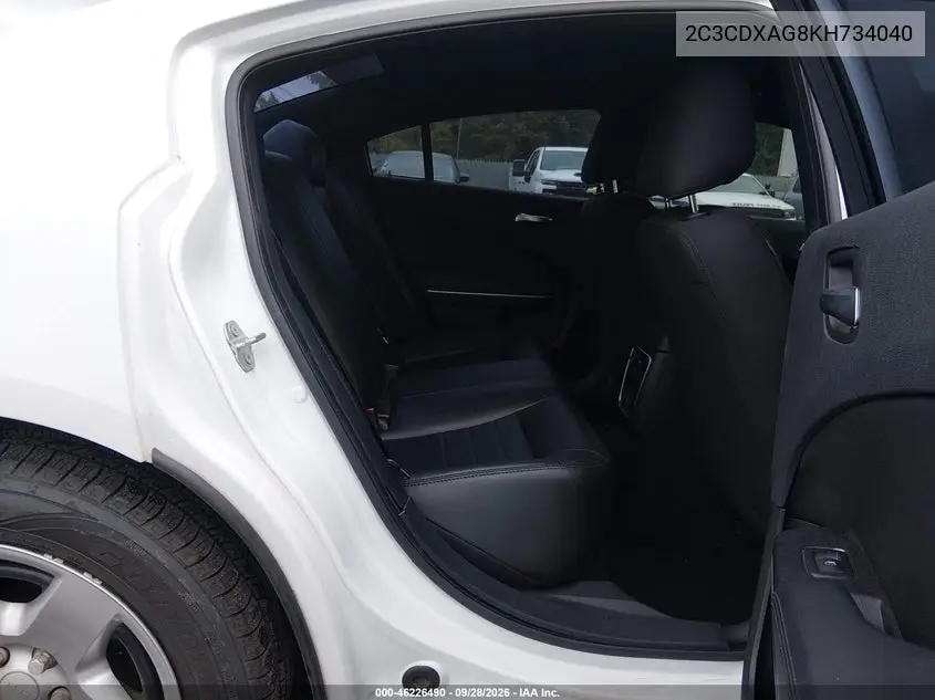 2019 DODGE CHARGER VIN 2C3CDXAG8KH734040 — фото 8
