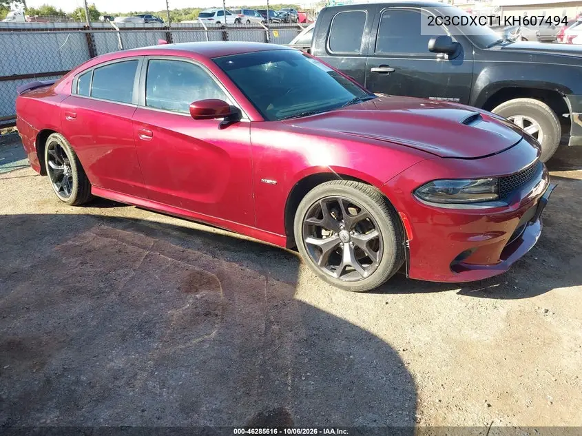 DODGE CHARGER 2019, VIN 2C3CDXCT1KH607494