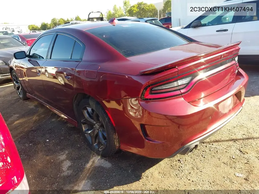 2019 DODGE CHARGER VIN 2C3CDXCT1KH607494 — фото 3