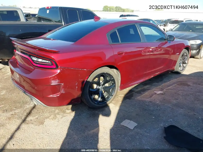 2019 DODGE CHARGER VIN 2C3CDXCT1KH607494 — фото 4