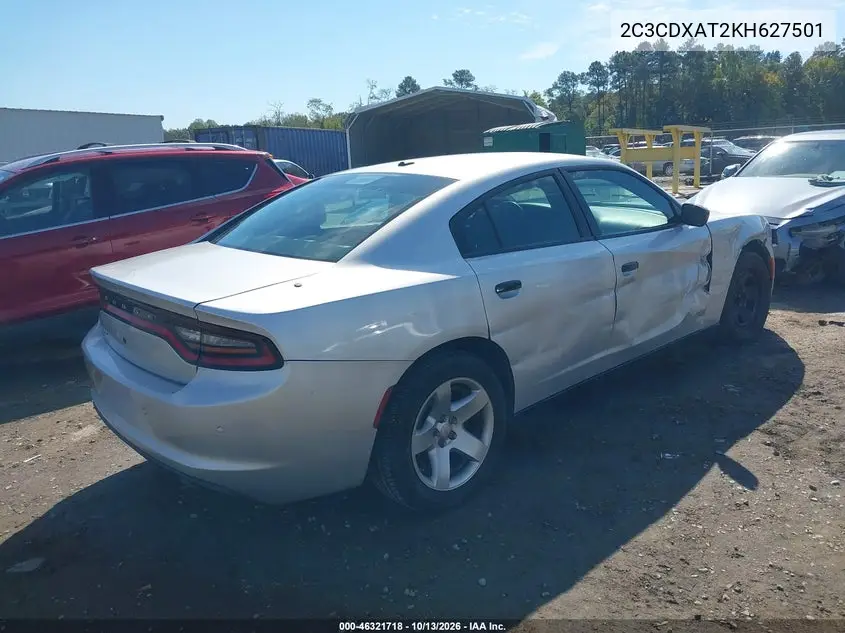 2019 DODGE CHARGER VIN 2C3CDXAT2KH627501 — фото 4