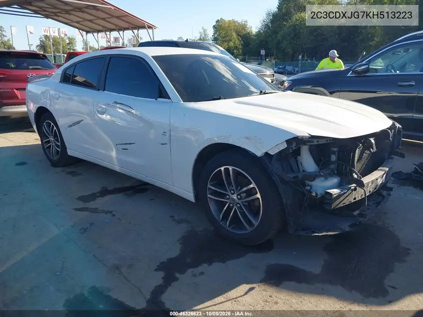 DODGE CHARGER 2019, VIN 2C3CDXJG7KH513223