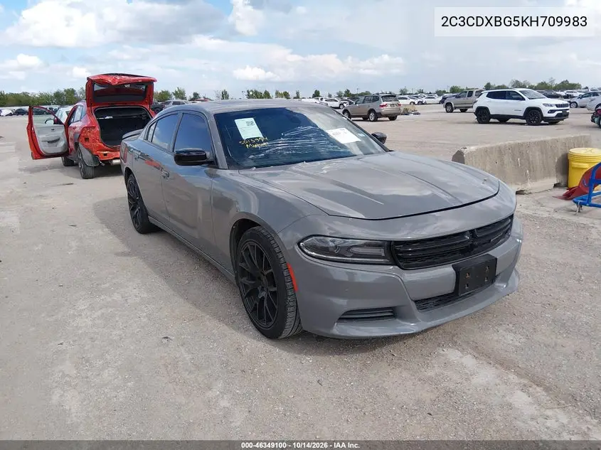 DODGE CHARGER 2019, VIN 2C3CDXBG5KH709983