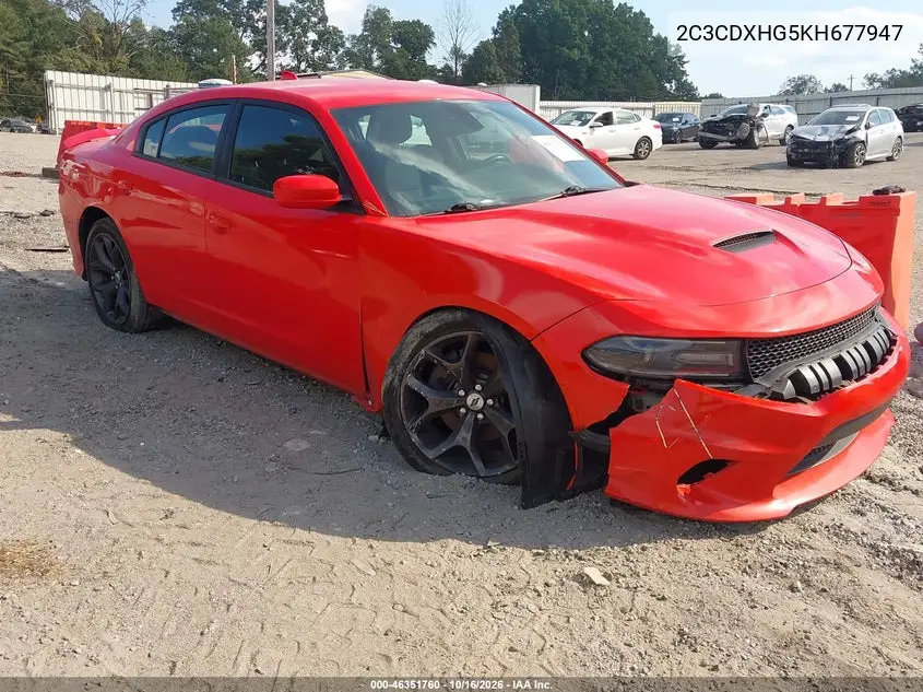 DODGE CHARGER 2019, VIN 2C3CDXHG5KH677947