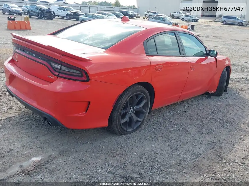2019 DODGE CHARGER VIN 2C3CDXHG5KH677947 — фото 4