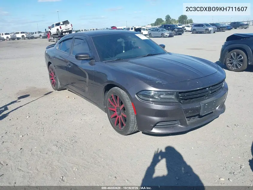 DODGE CHARGER 2019, VIN 2C3CDXBG9KH711607