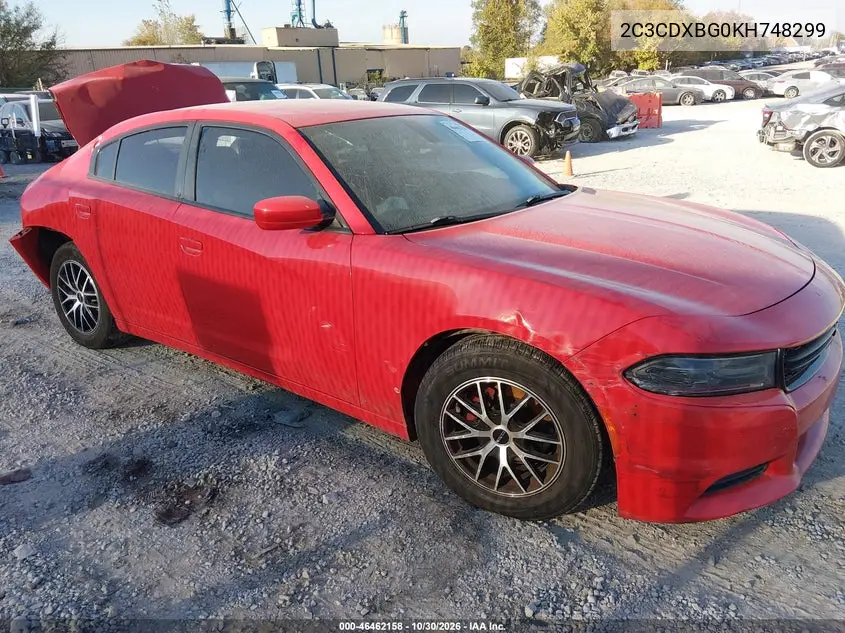 DODGE CHARGER 2019, VIN 2C3CDXBG0KH748299