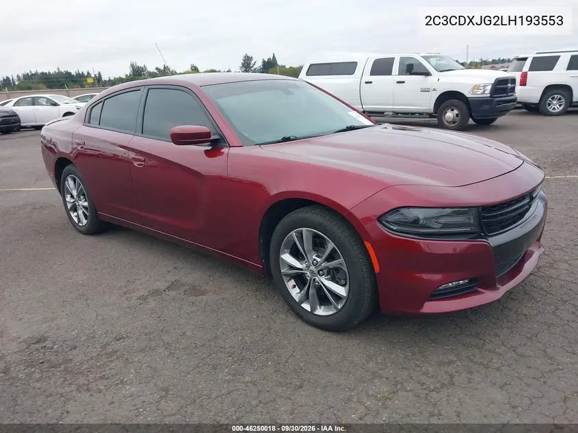 DODGE CHARGER 2020, VIN 2C3CDXJG2LH193553