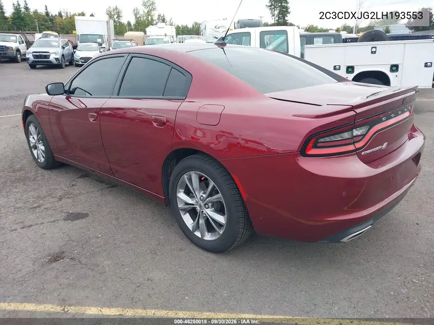 2020 DODGE CHARGER VIN 2C3CDXJG2LH193553 — фото 3
