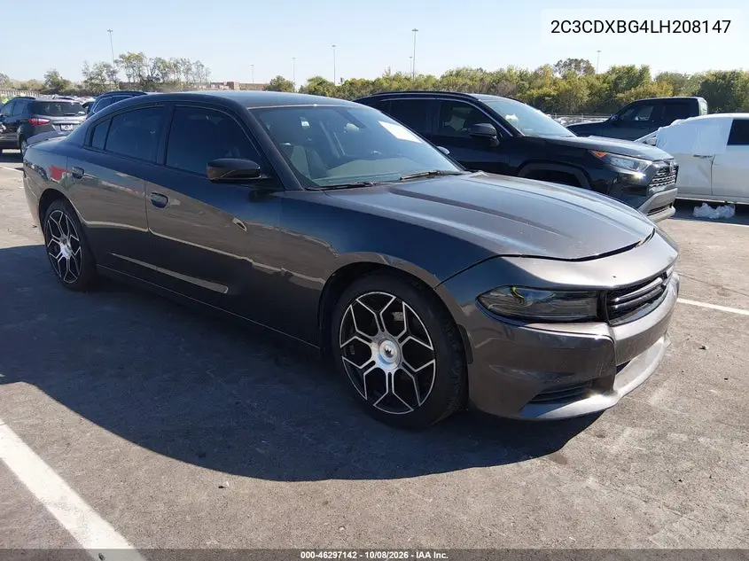DODGE CHARGER 2020, VIN 2C3CDXBG4LH208147