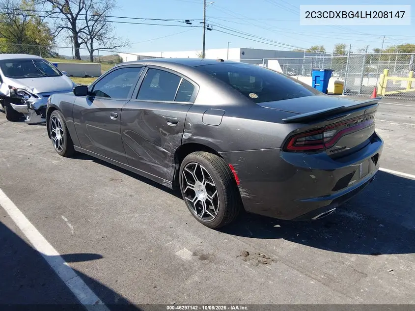 2020 DODGE CHARGER VIN 2C3CDXBG4LH208147 — фото 3