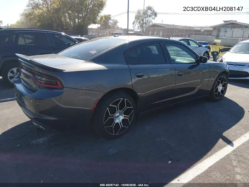 2020 DODGE CHARGER VIN 2C3CDXBG4LH208147 — фото 4