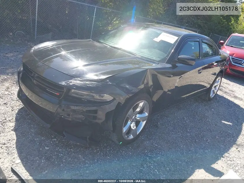 2020 DODGE CHARGER VIN 2C3CDXJG2LH105178 — фото 2
