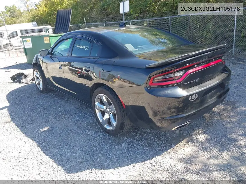 2020 DODGE CHARGER VIN 2C3CDXJG2LH105178 — фото 3