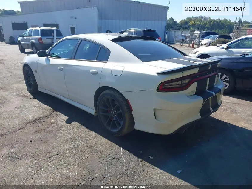2020 DODGE CHARGER VIN 2C3CDXGJ2LH114644 — фото 3