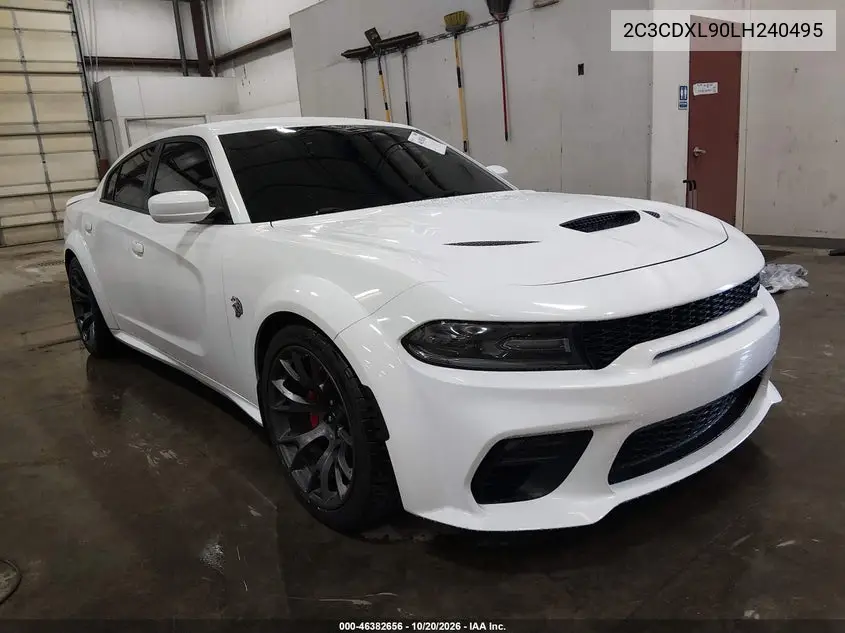 DODGE CHARGER 2020, VIN 2C3CDXL90LH240495