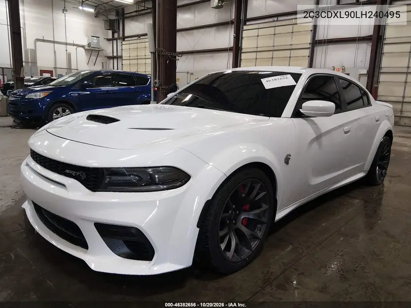 2020 DODGE CHARGER VIN 2C3CDXL90LH240495 — фото 2
