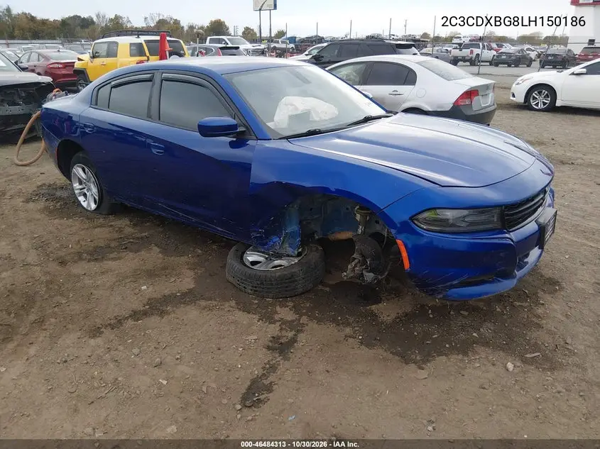 DODGE CHARGER 2020, VIN 2C3CDXBG8LH150186
