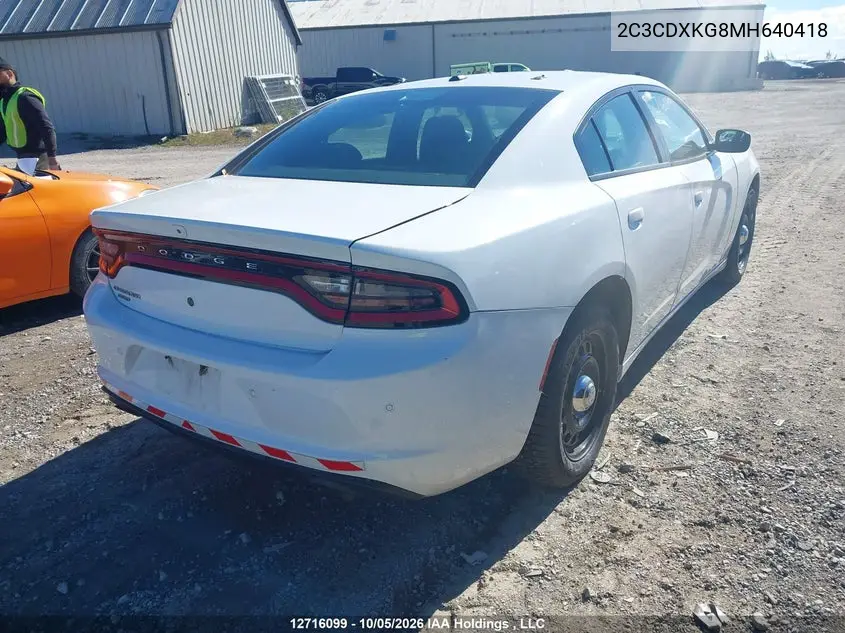 2021 DODGE CHARGER VIN 2C3CDXKG8MH640418 — фото 4