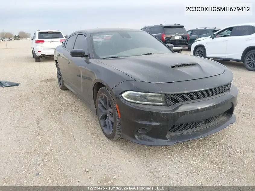 DODGE CHARGER 2021, VIN 2C3CDXHG5MH679412