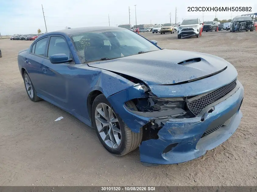 DODGE CHARGER 2021, VIN 2C3CDXHG6MH505882