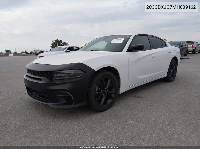 2021 DODGE CHARGER VIN 2C3CDXJG7MH609162 — фото 2