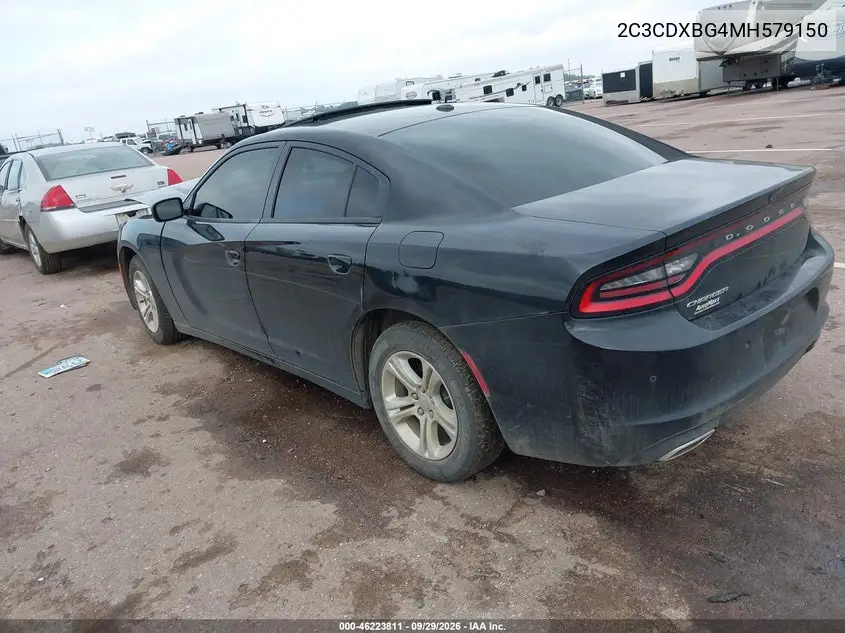 2021 DODGE CHARGER VIN 2C3CDXBG4MH579150 — фото 3