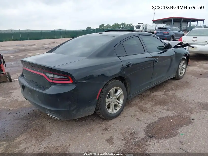 2021 DODGE CHARGER VIN 2C3CDXBG4MH579150 — фото 4