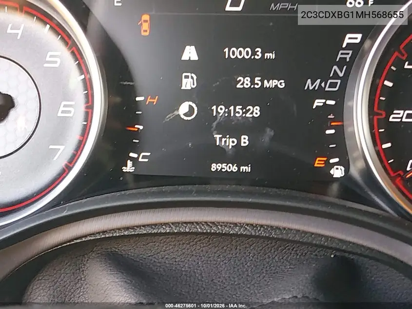 2021 DODGE CHARGER VIN 2C3CDXBG1MH568655 — фото 15