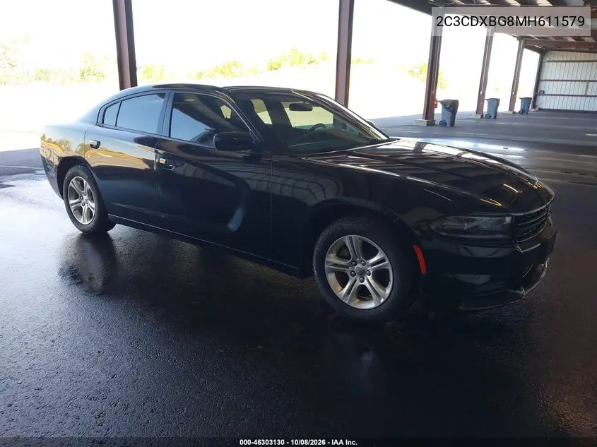 DODGE CHARGER 2021, VIN 2C3CDXBG8MH611579