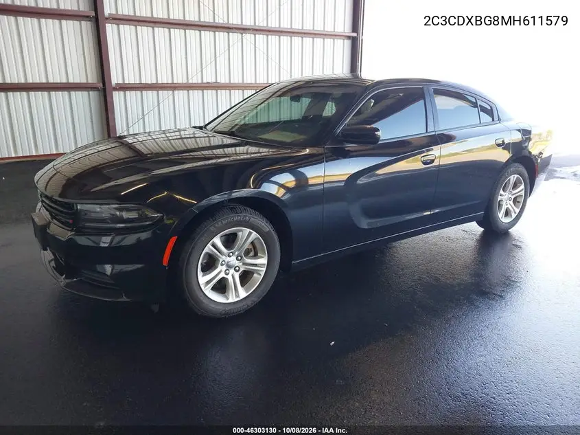 2021 DODGE CHARGER VIN 2C3CDXBG8MH611579 — фото 2