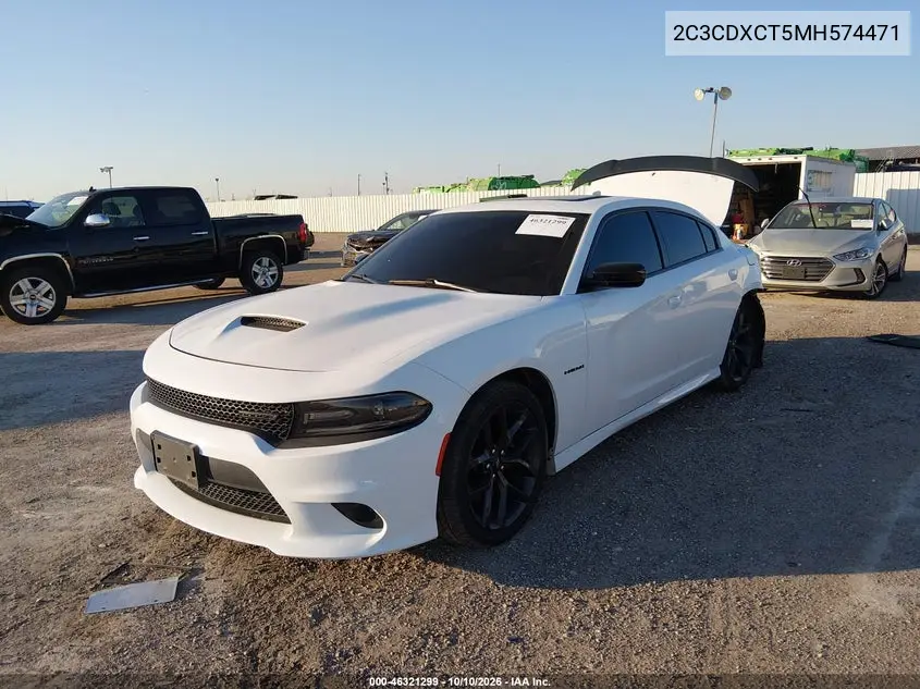 2021 DODGE CHARGER VIN 2C3CDXCT5MH574471 — фото 2