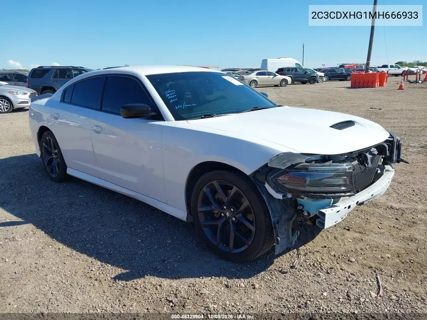 DODGE CHARGER 2021, VIN 2C3CDXHG1MH666933