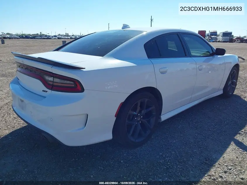 2021 DODGE CHARGER VIN 2C3CDXHG1MH666933 — фото 4