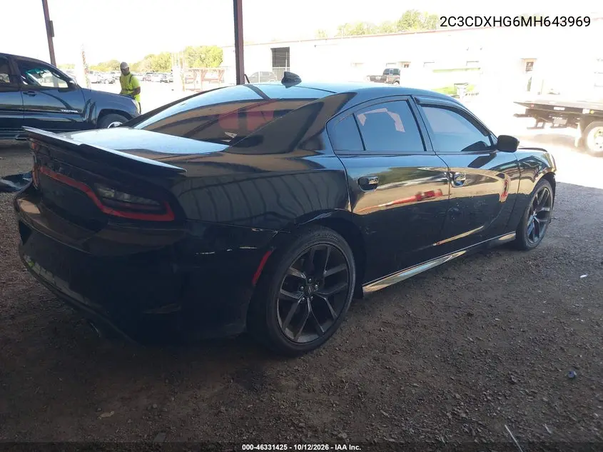 2021 DODGE CHARGER VIN 2C3CDXHG6MH643969 — фото 4