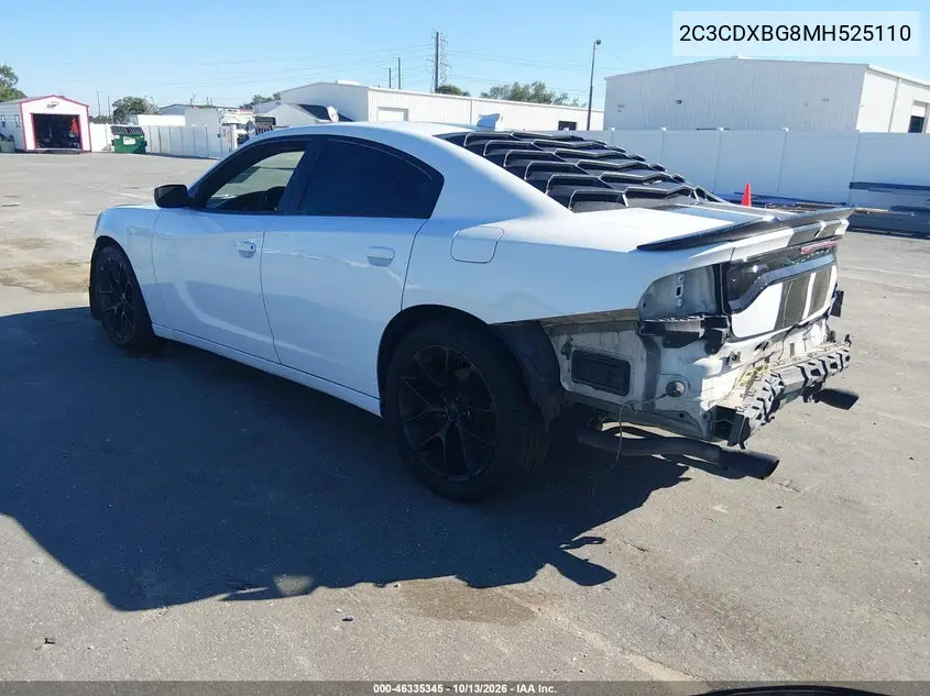 2021 DODGE CHARGER VIN 2C3CDXBG8MH525110 — фото 3