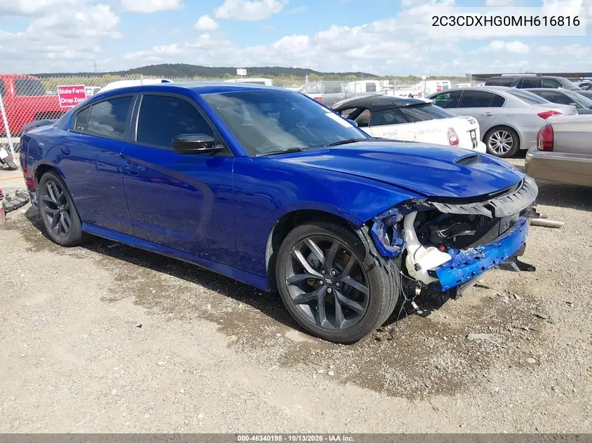 DODGE CHARGER 2021, VIN 2C3CDXHG0MH616816